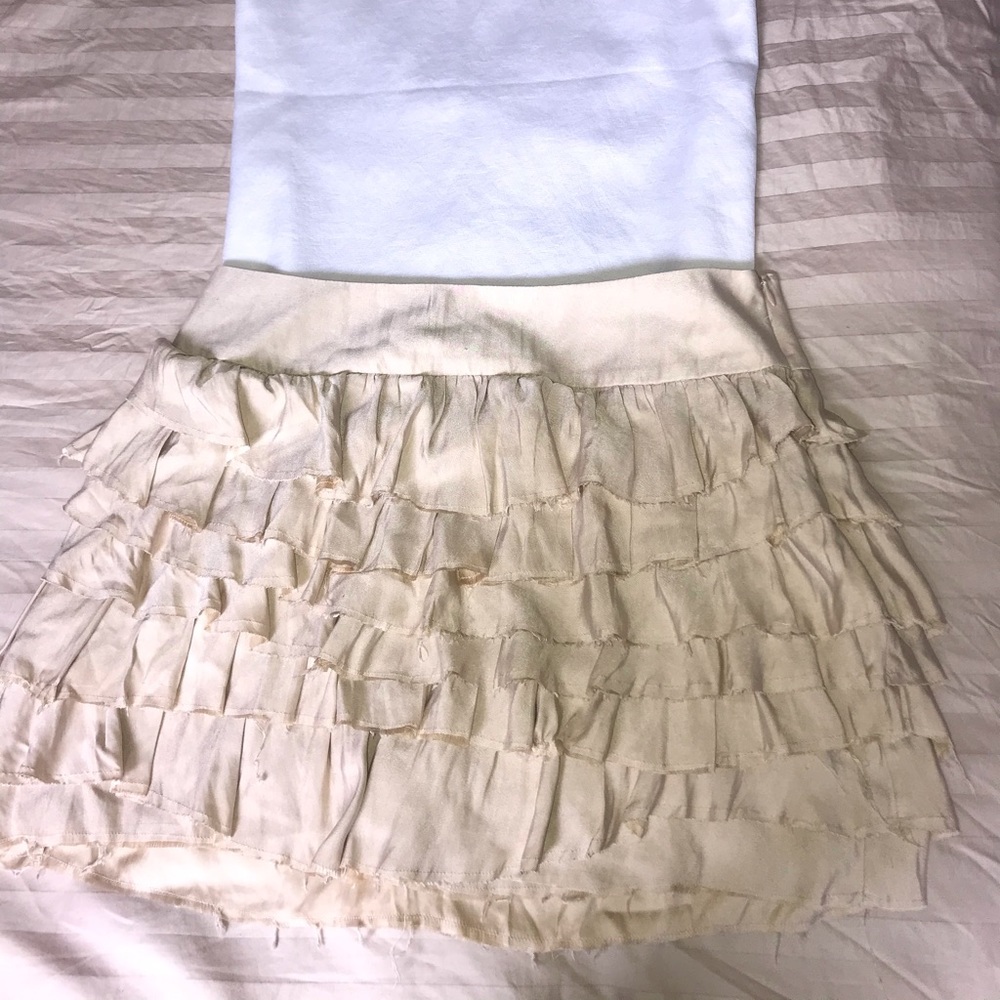 Express Ruffled frayed Mini Skirt - Picture 2 of 3